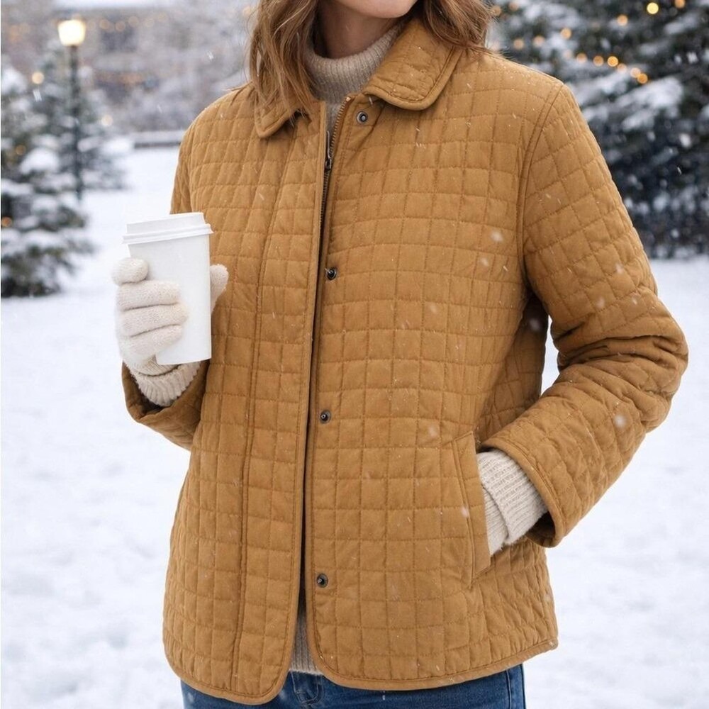Cb Casual Quilted Jacket Womens 1 Ede